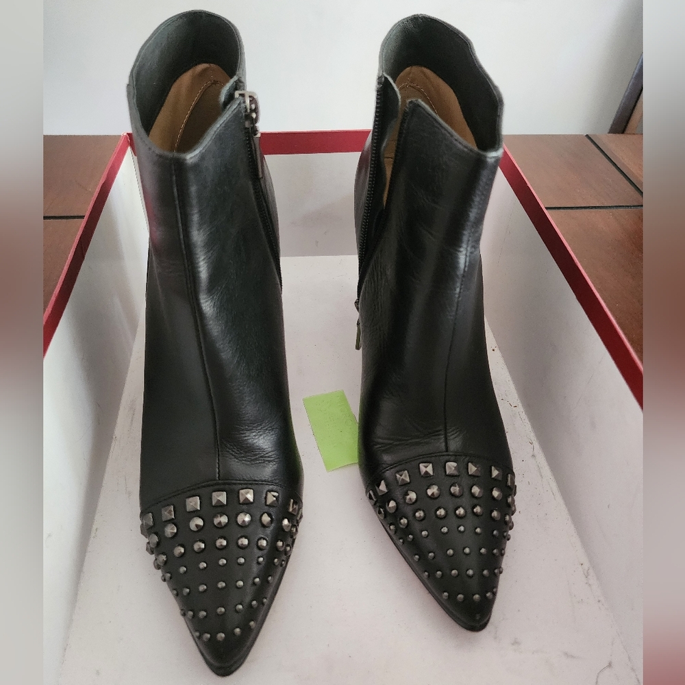 Studded black bootie